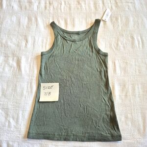 Gymboree girls size 7/8 or Medium sage green tank top, NWT